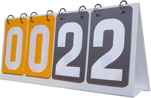 4 Digits Flip Score Board Scoring Scorekeeper Competition Game Tabletop Scoreboard for Tennis Ball Basketball Soccer Volleyball in Kuwait