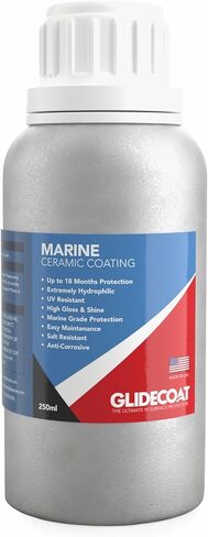 Glidecoat Marine Ceramic Coating - 50ml - UV Protection, Enhanced Gloss, Super Hydrophobic Surface Repels Dirt, Salt, Water and more - DIY Friendly Ceramic Coating for Boats - Boat Wax Alternative in Kuwait