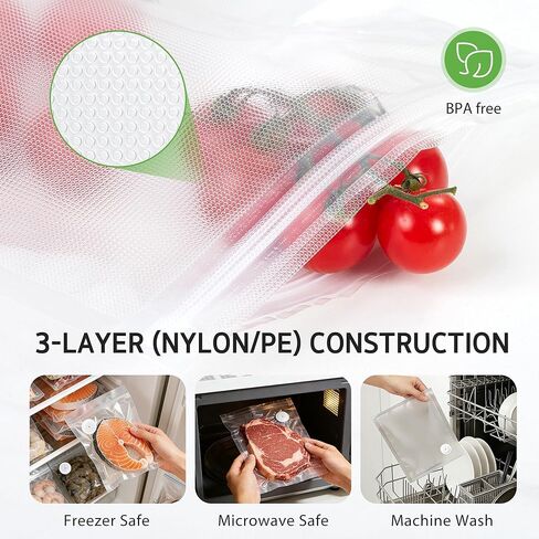 30 كيسًا لحفظ الطعام قابل لإعادة الاستخدام من سينتوس، أكياس كبيرة بسحاب لتخزين الطعام مقاس 30.48 سم × 33.02 سم مع صمام هواء مانع للتسرب وخالي من البيسفينول أ، يحافظ على نضارة الطعام، متوافق مع مانعات التسرب المضغوطة in Kuwait