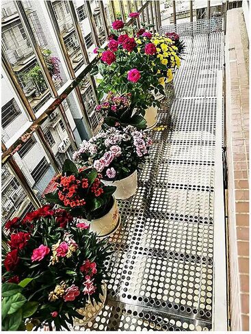 Stainless Steel Perforated Sheet, Anti-Theft Balcony Protection, Leak-Proof Window Pads, Durable Metal Mesh (70x400cm) for Home Security & Ventilation in Kuwait