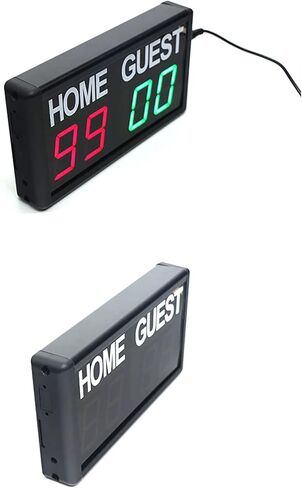 Portable Tabletop Digital Scoreboard, Wall-Mounted Professional Score Clock with Remote/App Control and 5 Levels of Brightness Adjustment, for Badminton, Table Tennis, Vo in Kuwait