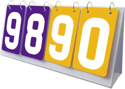 Table Score, Scoreboard, 4 Digit Flip Score Board for Games, Football, Basketball, Badminton, in Kuwait