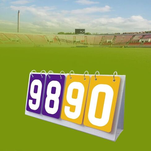 Table Score, Scoreboard, 4 Digit Flip Score Board for Games, Football, Basketball, Badminton, in Kuwait