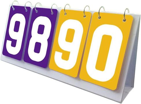 Table Score, Scoreboard, 4 Digit Flip Score Board for Games, Football, Basketball, Badminton, in Kuwait