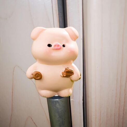 مجموعة رؤوس المفصلات المزخرفة 6 قطع، ديكور المنزل، مفصلات مغناطيسية للباب، حيوانات صغيرة إبداعية لطيفة، خنازير صغيرة، زخارف من الراتنج in Kuwait