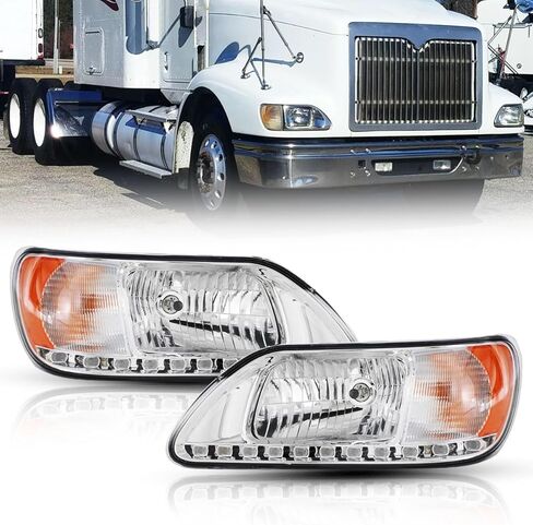 Headlight for International 9200-9900 Driver and Passenger Side Headlights Headlamps Assembly for International 2003 2004 2005 2006 2007（Left) in Saudi Arabia