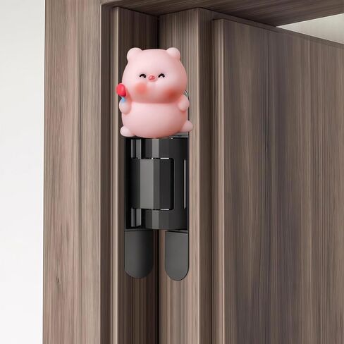 Hinge Heads Decorative Topper Set 6PCS, Home Decoration,Magnetic Hinge Head Toppers Door Hinge, Cute Mini Creative Little Pig Holding Popsicle, Resin Ornament in Saudi Arabia