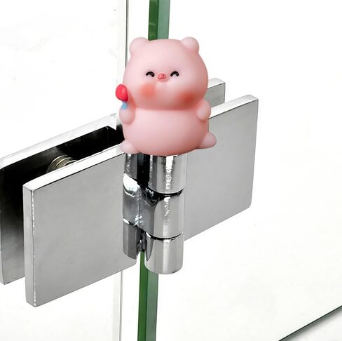 Hinge Heads Decorative Topper Set 6PCS, Home Decoration,Magnetic Hinge Head Toppers Door Hinge, Cute Mini Creative Little Pig Holding Popsicle, Resin Ornament in Saudi Arabia