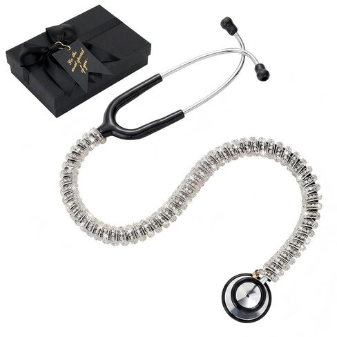 غطاء لسماعة الطبيب بلينغ أغطية رفيعة من الكريستال العالمي لسماعة الطبيب ليتمان (أبيض) in Kuwait