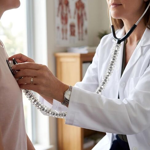 غطاء لسماعة الطبيب بلينغ أغطية رفيعة من الكريستال العالمي لسماعة الطبيب ليتمان (أبيض) in Kuwait