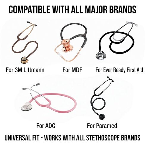 غطاء لسماعة الطبيب بلينغ أغطية رفيعة من الكريستال العالمي لسماعة الطبيب ليتمان (أبيض) in Kuwait