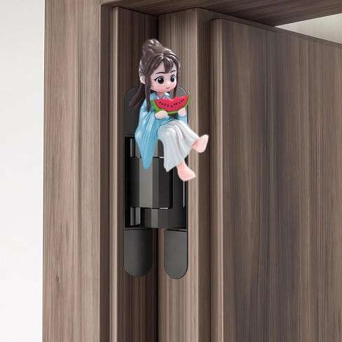 Hinge Heads Decorative Topper Set 1PCS, Home Decoration,Magnetic Hinge Head Toppers Door Hinge, Cute Mini Creative Retro Blue Girl Eating Watermelon, Resin Ornament in Saudi Arabia