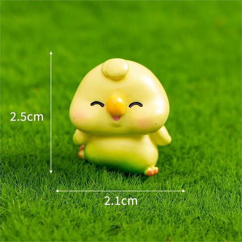 Hinge Heads Decorative Topper Set 3PCS, Home Decoration,Magnetic Hinge Head Toppers Door Hinge, Cute Mini Creative Yellow Little Bird, Chick, Parrot, Resin Ornament in Saudi Arabia