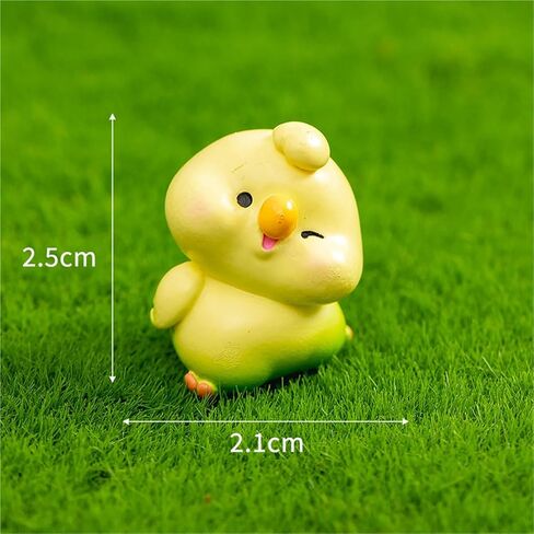 Hinge Heads Decorative Topper Set 3PCS, Home Decoration,Magnetic Hinge Head Toppers Door Hinge, Cute Mini Creative Yellow Little Bird, Chick, Parrot, Resin Ornament in Saudi Arabia