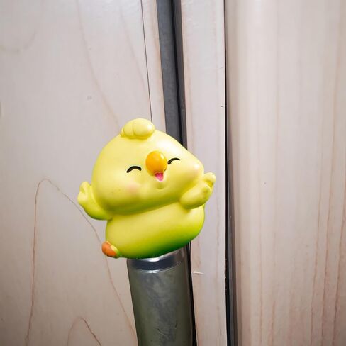Hinge Heads Decorative Topper Set 3PCS, Home Decoration,Magnetic Hinge Head Toppers Door Hinge, Cute Mini Creative Yellow Little Bird, Chick, Parrot, Resin Ornament in Saudi Arabia