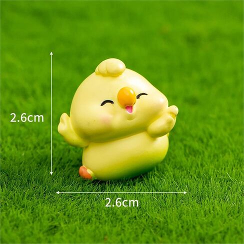 Hinge Heads Decorative Topper Set 3PCS, Home Decoration,Magnetic Hinge Head Toppers Door Hinge, Cute Mini Creative Yellow Little Bird, Chick, Parrot, Resin Ornament in Saudi Arabia