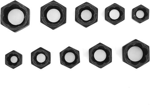 Bolt Remover Hex Black Steel Damaged Nut Stud Extractor Removal Kit with Aluminium Box for Repairs in Kuwait