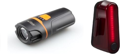 Compact Design Bike Lights Set, Front and Back Lights, IP64 Waterproof, 6 Modes Cycling Light, USB Rechargeable Tail Light in Saudi Arabia
