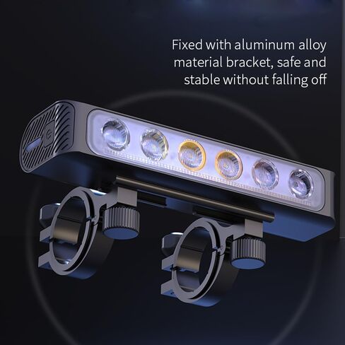 أضواء الدراجة الساطعة لركوب الليل 6 المصابيح دراجة الجبهة ضوء دراجة المصباح قابلة للشحن أضواء الدراجة للماء in Kuwait