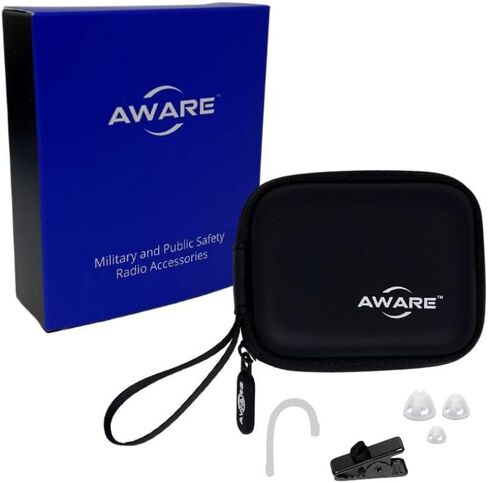 مكبر صوت AWARE Micro، سماعة أذن سرية للاستماع فقط، شفاف (موصل 3.5 مم، كابل 22 بوصة) in Kuwait