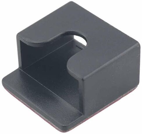 6PCS 30x30x16mm Black Plastic Walkie Talkie Holder Storage Clips with Adhesive Backing for Holding Microphones in Kuwait