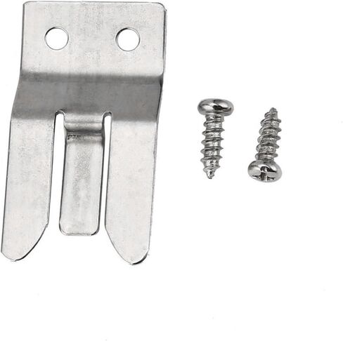 heyous 4PCS 50x26mm Silver Metal Hook with Screw Universal Mobile Radio Microphone Suspension Clip Suitable for Car Home Offices in Kuwait
