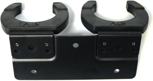 heyous Black Dual Microphone Hook Microphone Clip 120x55mm Metal Hanger Hotel Home KTV Entertainment Room Supplies in Kuwait