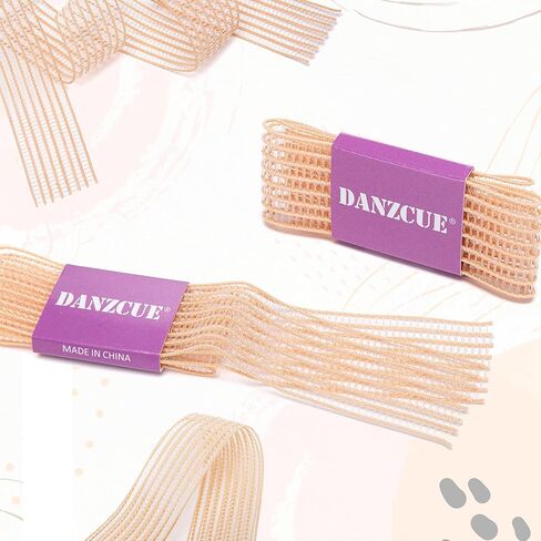 شريط باليه Danzcue لأحذية بوانت، شريط أحذية باليه مرن ممتاز غير مرئي للرقص، شريط أحذية بوانت ناعم ومتين، وردي باليه، 35 سم in Saudi Arabia