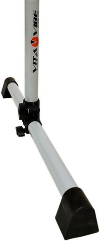 Vita Vibe - صنع في الولايات المتحدة الأمريكية - قضيب باليه من خشب الرماد من سلسلة Prodigy - شريط مزدوج محمول مع حقيبة حمل - شريط تمدد/رقص قائم بذاته - 4 أقدام - 5 أقدام in Kuwait