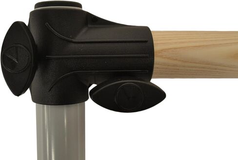 Vita Vibe - صنع في الولايات المتحدة الأمريكية - قضيب باليه من خشب الرماد من سلسلة Prodigy - شريط مزدوج محمول مع حقيبة حمل - شريط تمدد/رقص قائم بذاته - 4 أقدام - 5 أقدام in Kuwait