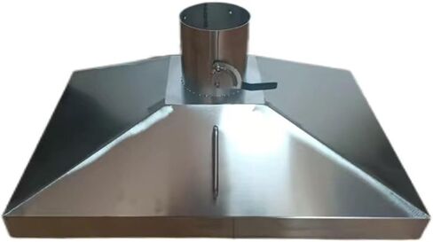 Stainless Steel Fume Hood,High-Efficiency Stainless Steel Fume Hood | Professional Welding & Cutting Smoke Collector, Bell-Shaped Design, Easy Installation, 110mm/4.3in, 50x40cm, Durable Exh in Kuwait