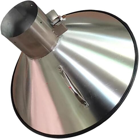 Stainless Steel Fume Hood,Custom 15.8" Round Stainless Steel Welding Fume Hood - Adjustable Laser Smoke Exhaust for Industrial Dust Collection & Filtration System in Kuwait