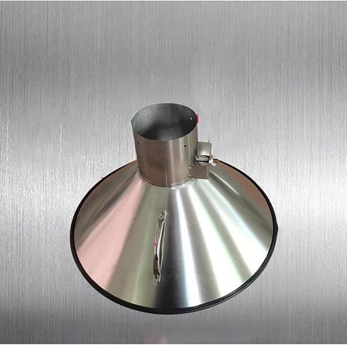 Stainless Steel Fume Hood,Custom 15.8" Round Stainless Steel Welding Fume Hood - Adjustable Laser Smoke Exhaust for Industrial Dust Collection & Filtration System in Kuwait