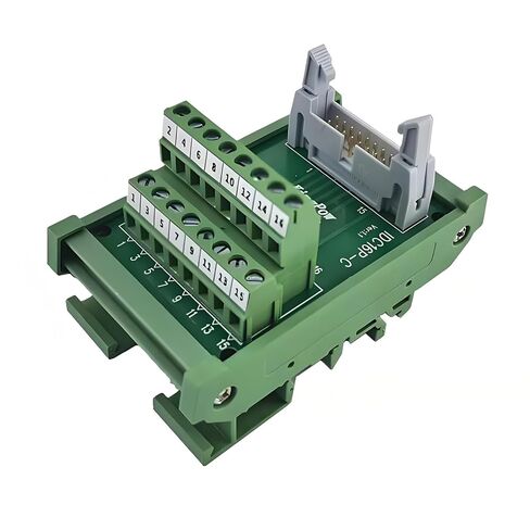 IDC26 2x13 26Pin 0.1" FRC Connector Male Interface Module DIN Rail Mounting Terminal Block Breakout Board for PLC MCU Flat Ribbon Cable in Saudi Arabia