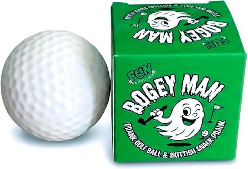 كرة جولف ممتعة من Bogey Man Moving Prank - كرة خدعة واقعية ومتأخرة ومربكة ذاتية التدحرج - هدايا كذبة أبريل الأصلية ومقالب جولف غير ضارة للأصدقاء ولاعبي الغولف in Kuwait