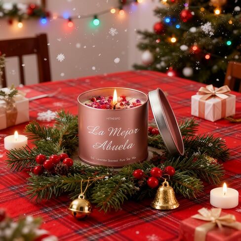 هدايا عيد ميلاد للأخوات ، هدايا الأخوات من الأخ الشقيق ، أخت إلى أخت هدية عيد الميلاد ldeas ، 9oz لافندر شمعة شكر الشكر in Kuwait