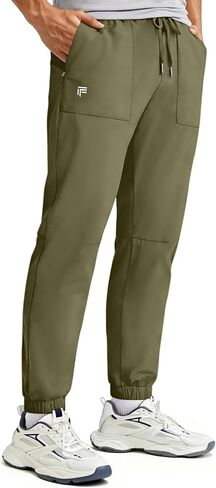 ركض رجالي مع جيوب سحاب خفيفة الوزن التمرين الرياضي سراويل مسار مجف in Kuwait