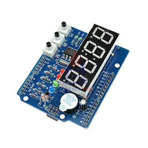RTC TM1636 DS1307 Real Time Clock Shield Digital Tube Module Thermal for Arduio Uno DIY Kit Electronic PCB Board Module in Kuwait
