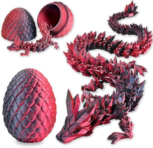 تنين كبير ثلاثي الأبعاد كبير ثلاثي الأبعاد ، ألعاب Dragon ثلاثية الأبعاد مفصلية ، تغيير لون قوس قزح Crystal Dragon Longy Dragon in Saudi Arabia