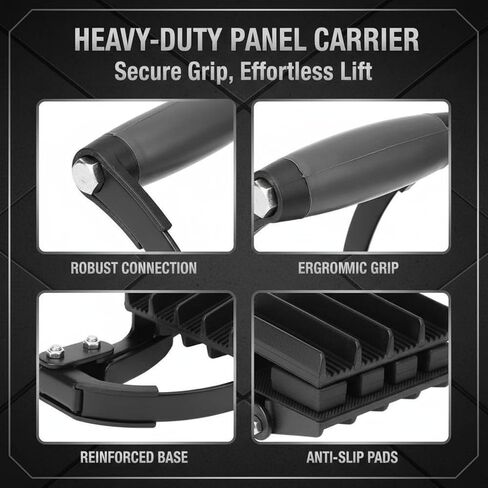 Sheetrock Drywall Wood Panel Carrier With Iron Handle, Anti-Slip Grips, Self-Locking Clamp, 7.9 X 5.1 X 3.9 In Heavy-Duty Board Lifter in Saudi Arabia