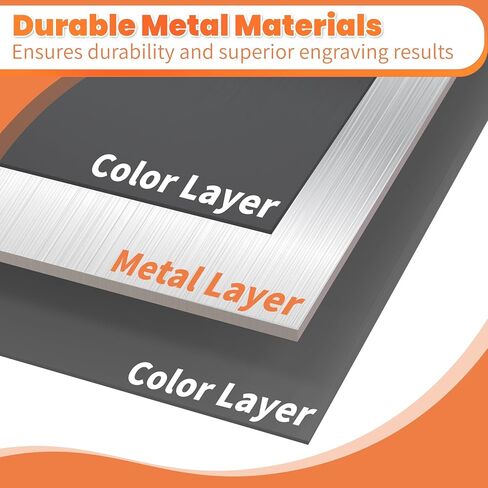 مجموعة صفائح ألومنيوم مؤكسدة من GCGOODS 6 قطع مقاس 7 × 5 بوصة، فراغات معدنية للنقش بالليزر، لوحات نقش للحرف اليدوية، الديكور، DIY، ألوان سوداء in Kuwait