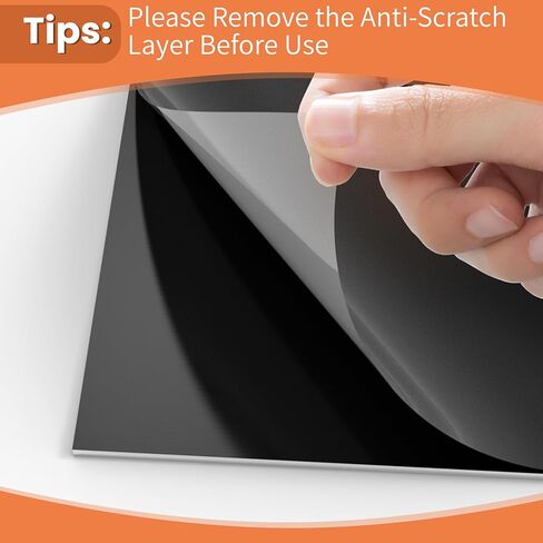 مجموعة صفائح ألومنيوم مؤكسدة من GCGOODS 6 قطع مقاس 7 × 5 بوصة، فراغات معدنية للنقش بالليزر، لوحات نقش للحرف اليدوية، الديكور، DIY، ألوان سوداء in Kuwait