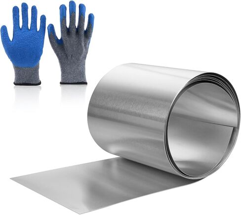 8" x 50' Aluminum Flashing Roll,0.2mm Thickness Aluminum Roof Panels,Metal Roofing Roll for Roof and Garden, Prevents Roofing Stains,Sealing Windows Doors,DIY Craft in Kuwait