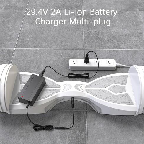 ETL معتمد 29.4V 2A سكوتر كهربائي وشاحن سريع لبطارية ليثيوم 24V 25.2V 7S، مقابس بديلة عالمية 7 في 1 لدراجة Gotrax/Jetson/Razor/Ninebot/Segway، إلخ in Kuwait