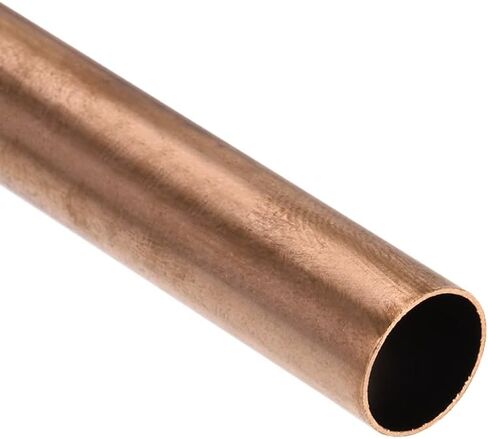 Copper Round Tube, 12mm OD 0.5mm Wall Thickness 100mm Length Straight Pipe Tubing 3 Pcs in Saudi Arabia
