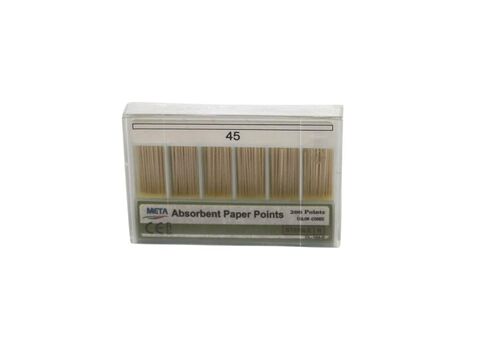1 Box of 200 Absorbent Paper Points # 45 – Highly Absorbent, Color Coded, Quick and Easy to Use in Saudi Arabia