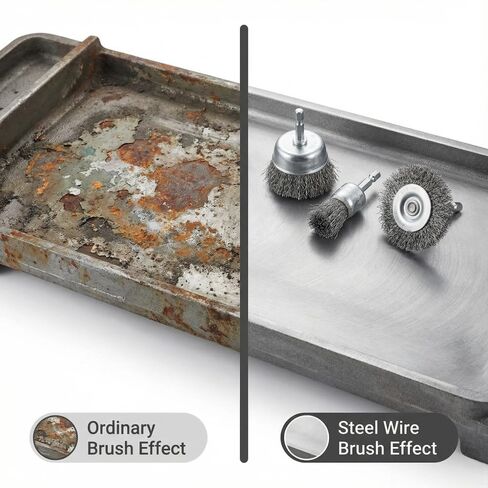 Carbon Steel Cup Brush, Wire Wheel Brush Attachment for Drills, Removes Rust, Corrosion & Grime on Metal Surfaces in Saudi Arabia