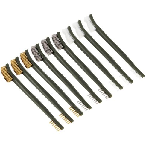 Mini Wire Brush Set, Paint and Dirt Remover, Cleaning Welding Slag and Rust, Handy Steel / Nylon / Brass Brush Suitable for Cleaning Paint / Dirt (9pcs) in Saudi Arabia