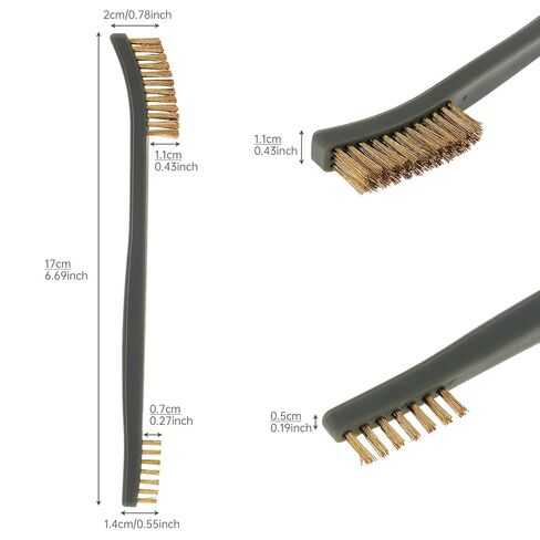 Mini Wire Brush Set, Paint and Dirt Remover, Cleaning Welding Slag and Rust, Handy Steel / Nylon / Brass Brush Suitable for Cleaning Paint / Dirt (9pcs) in Saudi Arabia