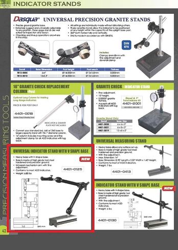HHIP 4401-0125 Universal Indicator Stand with V-Shape Steel Base in Saudi Arabia